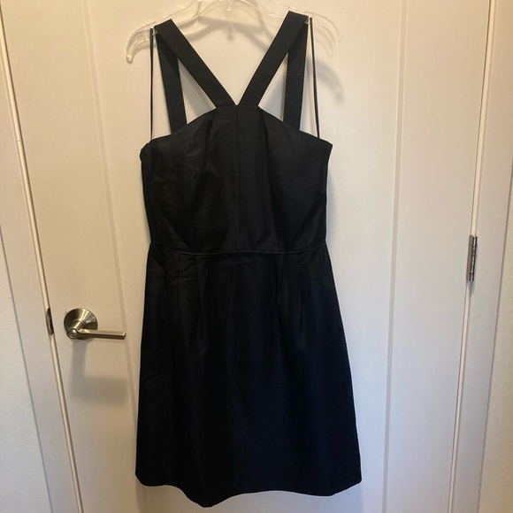 J. Crew Dresses J Crew Halterstyle Navy Cocktail Dress Poshmark